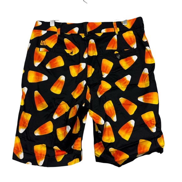 Loudmouth Golf Candy Corn Halloween Cotton Shorts - Picture 3 of 6